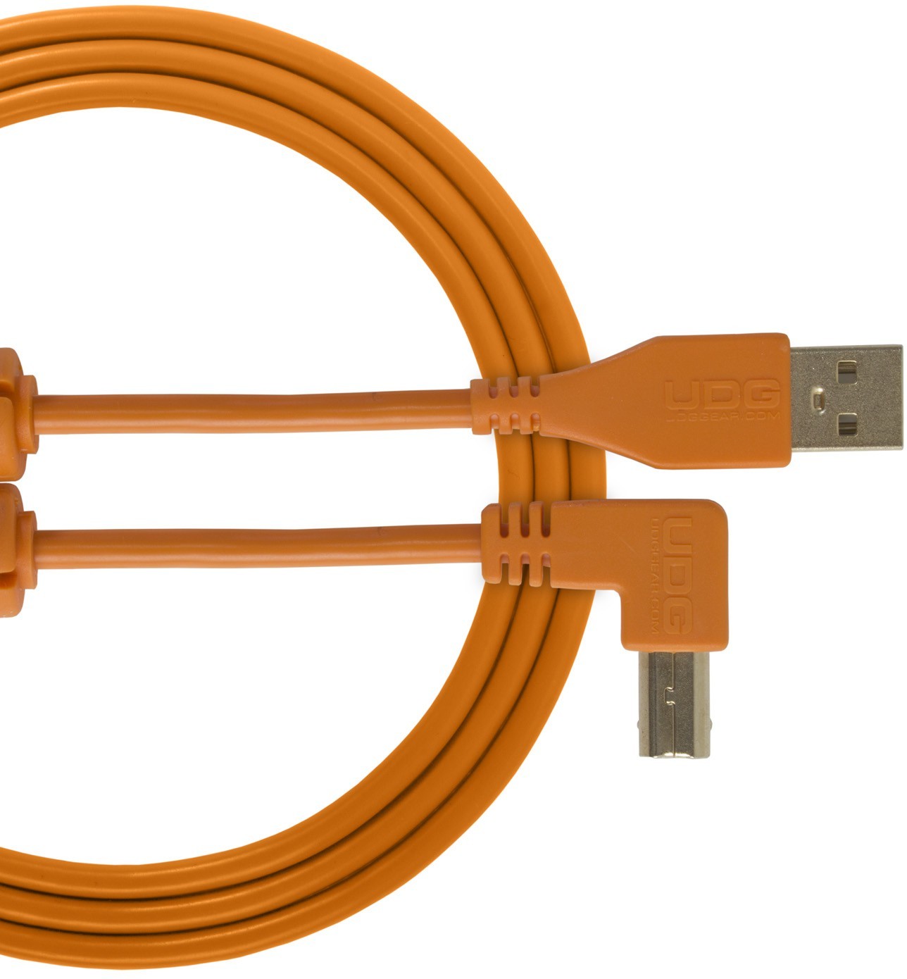 UDG Ultimate Cable USB 2.0 USB A >> USB B Acodado 1 metro Naranja